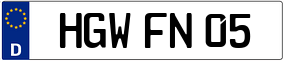 Truck License Plate